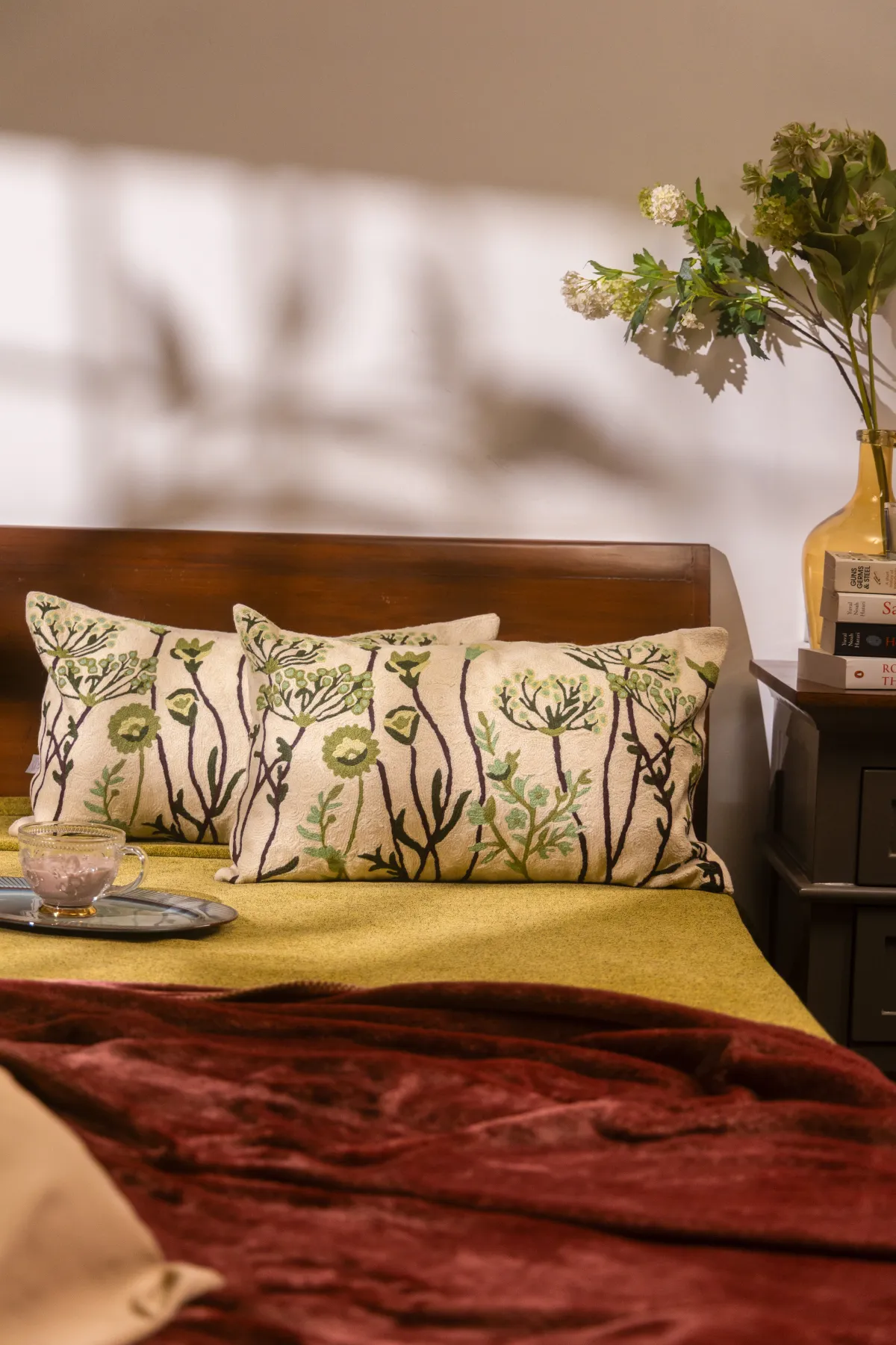 Sage Meadow Silhouette Cushion Cover - Image 2