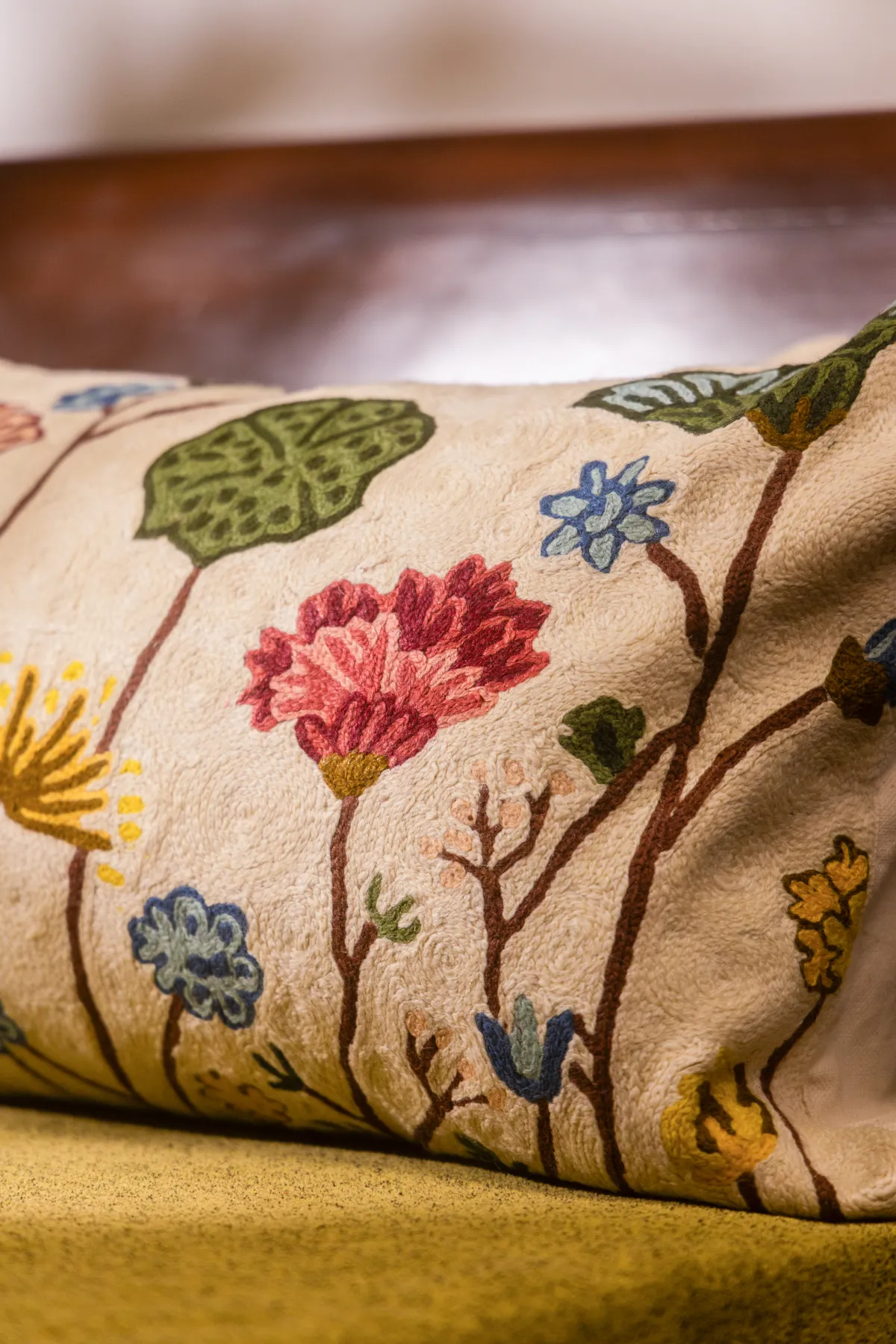 Summer Wildflower Tapestry Cushion Cover - Image 1