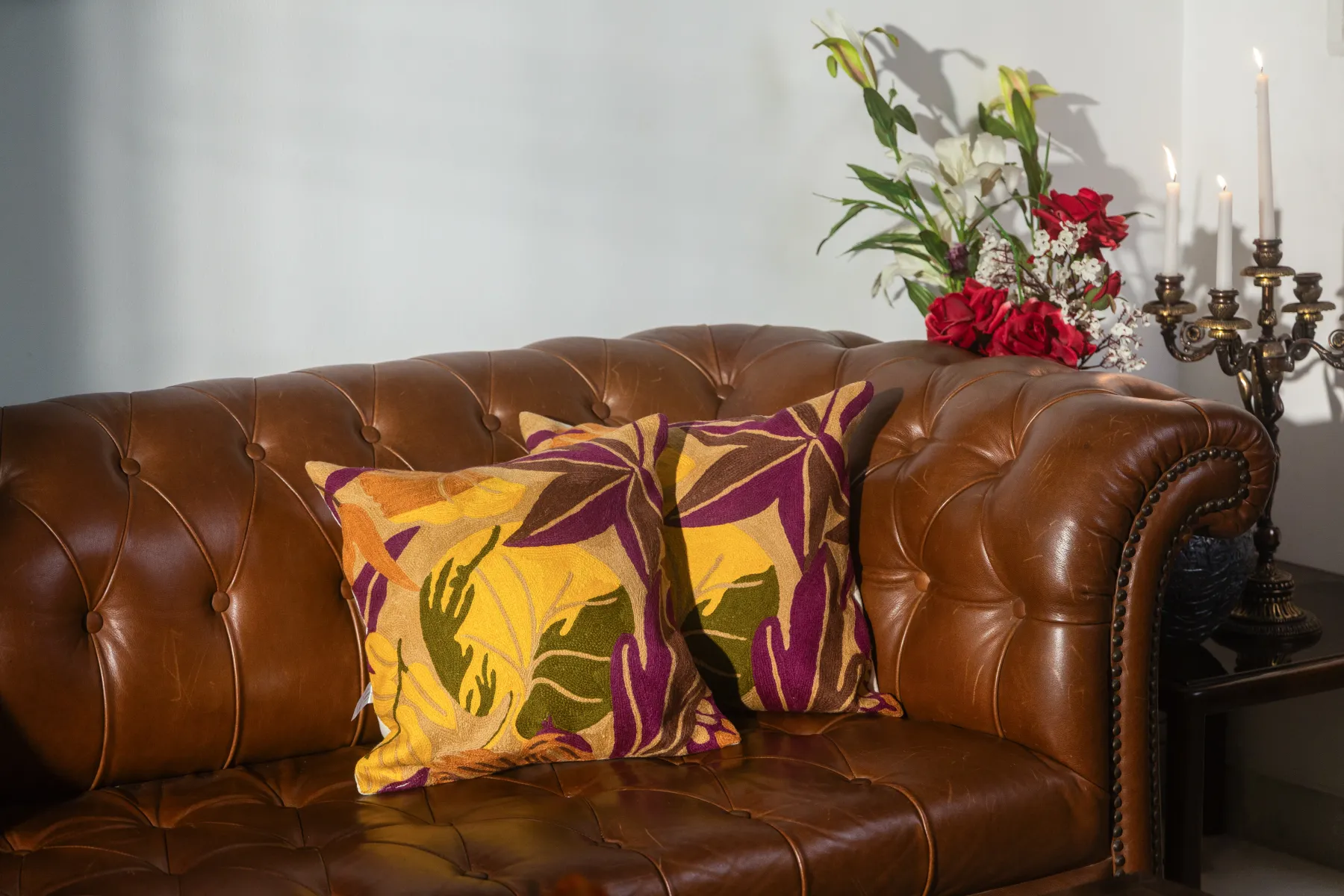 Autumn Ember Foliage Cushion Cover - Image 2