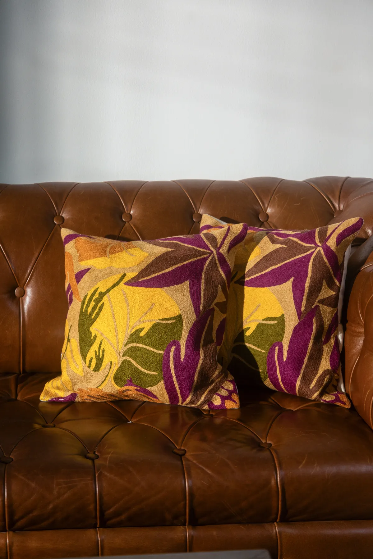 Autumn Ember Foliage Cushion Cover